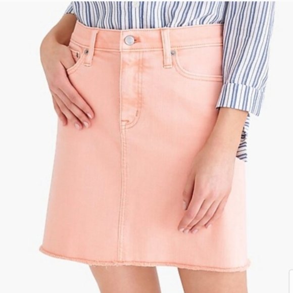NWT J Crew Denim Mini Skirt - Picture 1 of 6